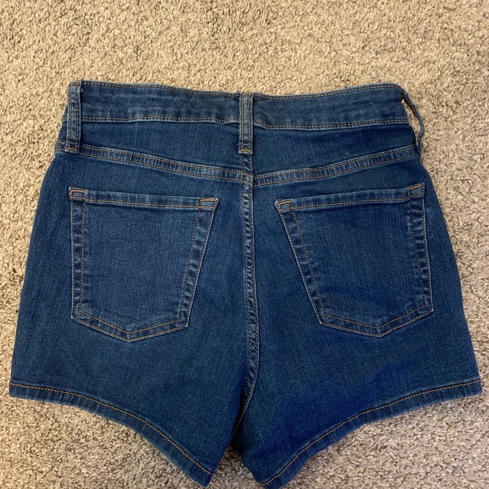 Denim High Rise Shorts